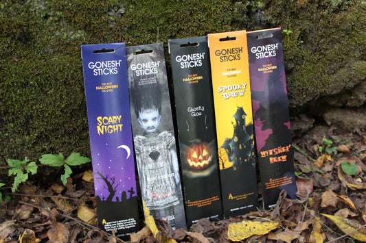 Premium Incense Stick 12”x3” 20 sticks pkg
Assorted Halloween Scents ~ All Spooky