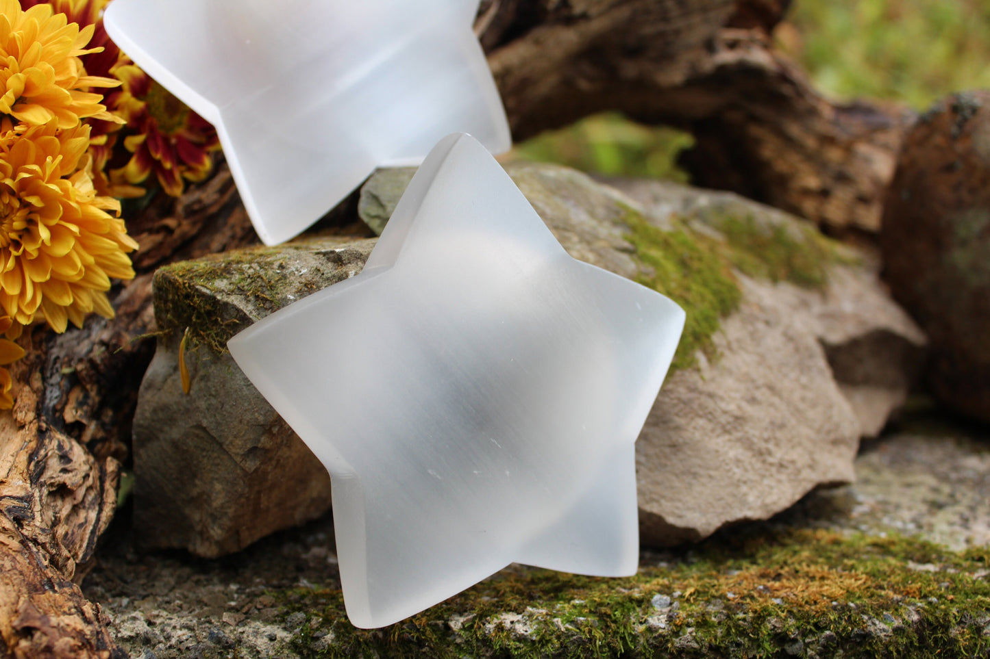 Selenite Star Bowl / Dish ~ Jewelry Holder ~186 grams ~ 4.22” x .68”~ Cleanse & Charge your Crystal Bracelets ~