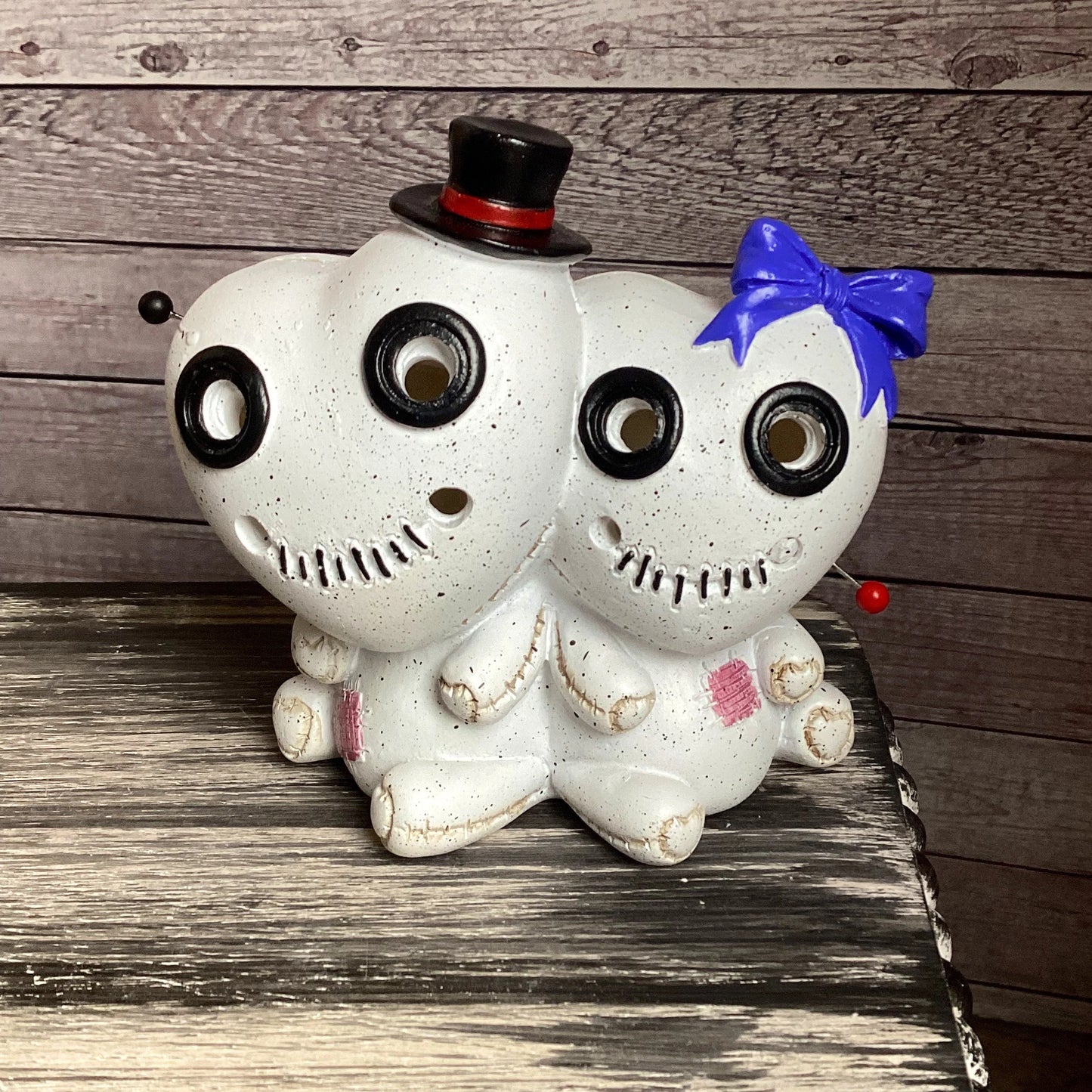 Voodoo Couple Incense Burner ~ 4x4x2 ~ Quality Cast Resin ~