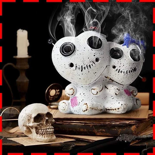 Voodoo Couple Incense Burner ~ 4x4x2 ~ Quality Cast Resin ~